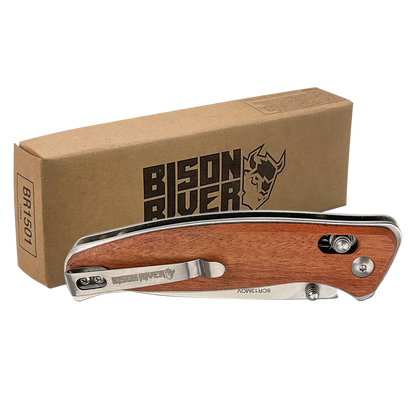 Bison River Button Lock Folding Knives