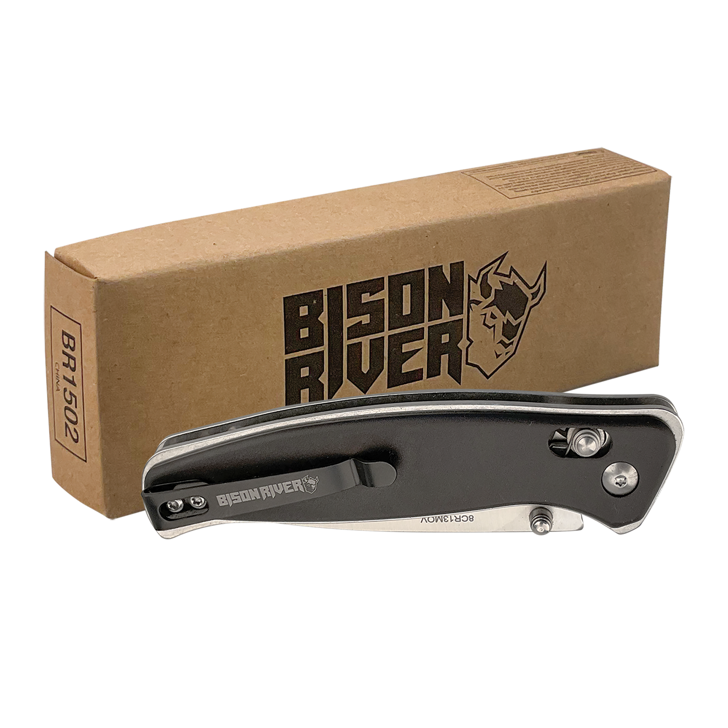 Bison River Button Lock Folding Knives