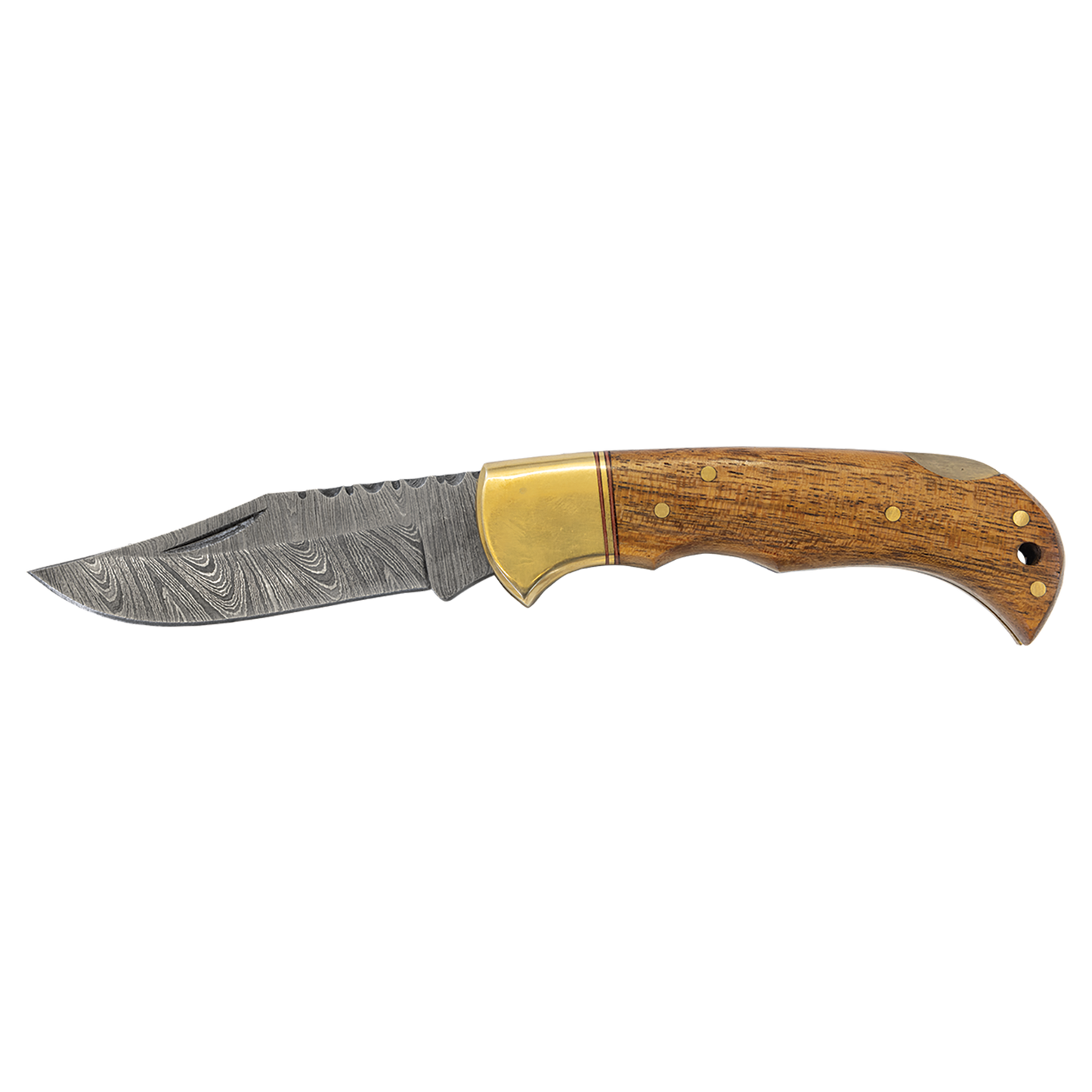 Bison River Kinfe with Damascus Steel Blade (Folding and Fixed Blade