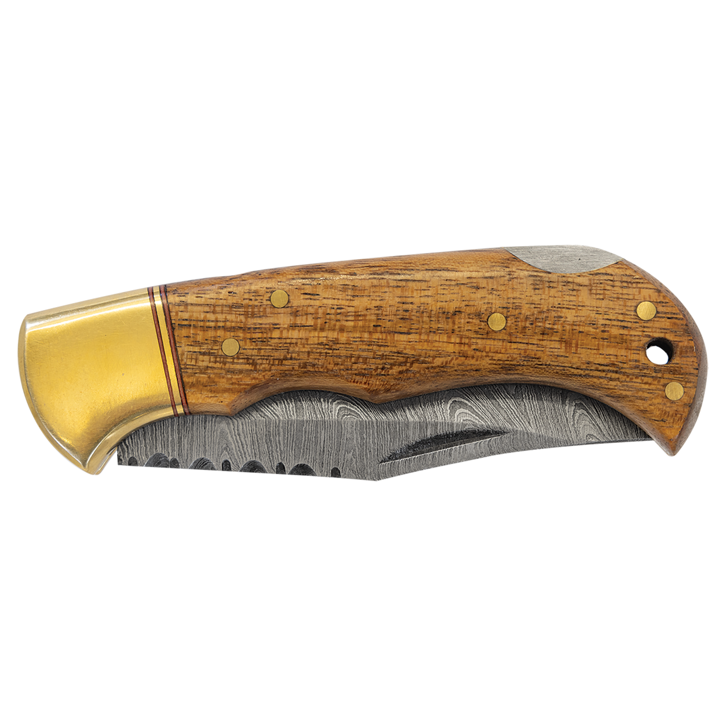 Bison River Kinfe with Damascus Steel Blade (Folding and Fixed Blade