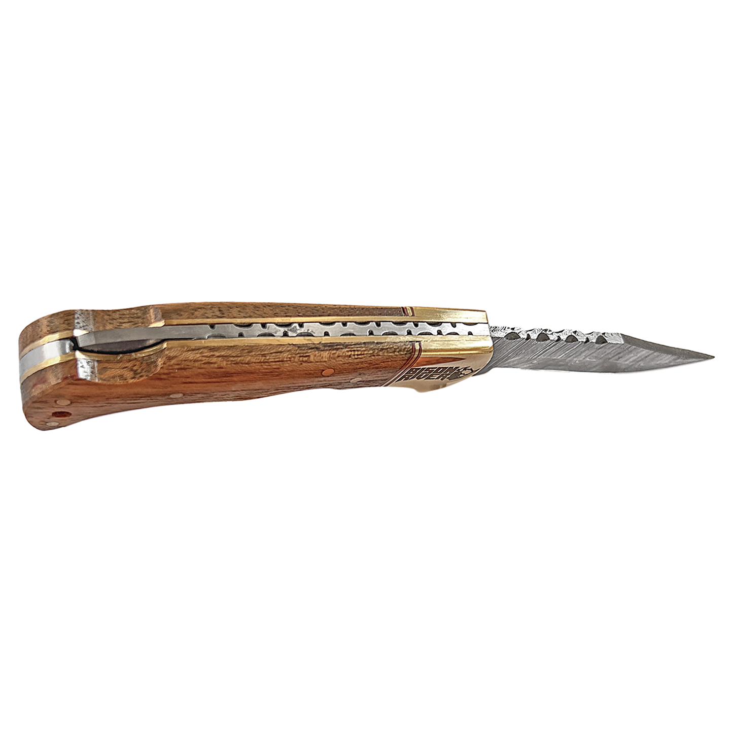 Bison River Kinfe with Damascus Steel Blade (Folding and Fixed Blade