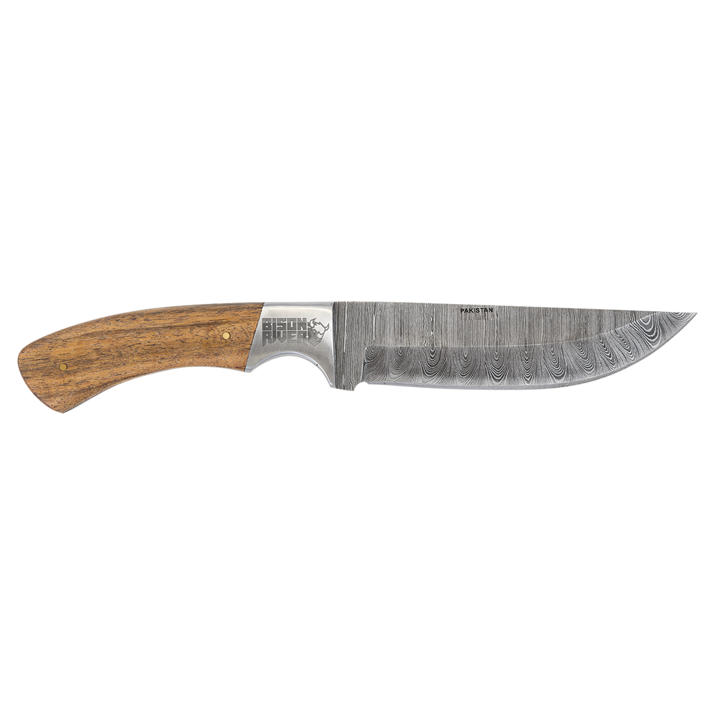 Bison River Kinfe with Damascus Steel Blade (Folding and Fixed Blade