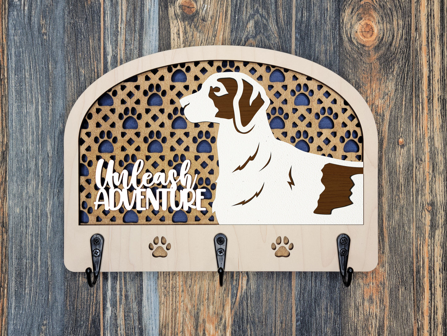 Brittany Leash Holder