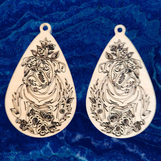 Bulldog Earrings