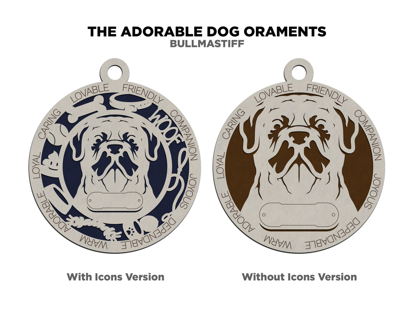 Bull Mastiff Dog Ornament