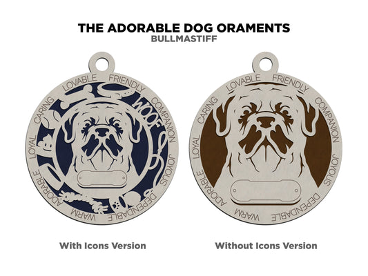 Bull Mastiff Dog Ornament