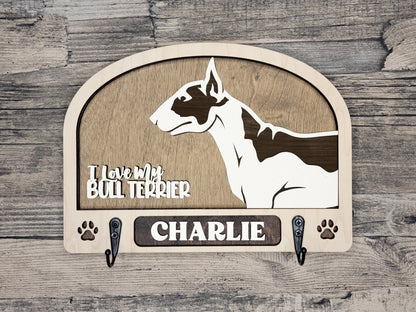 Bull Terrier Leash Holder