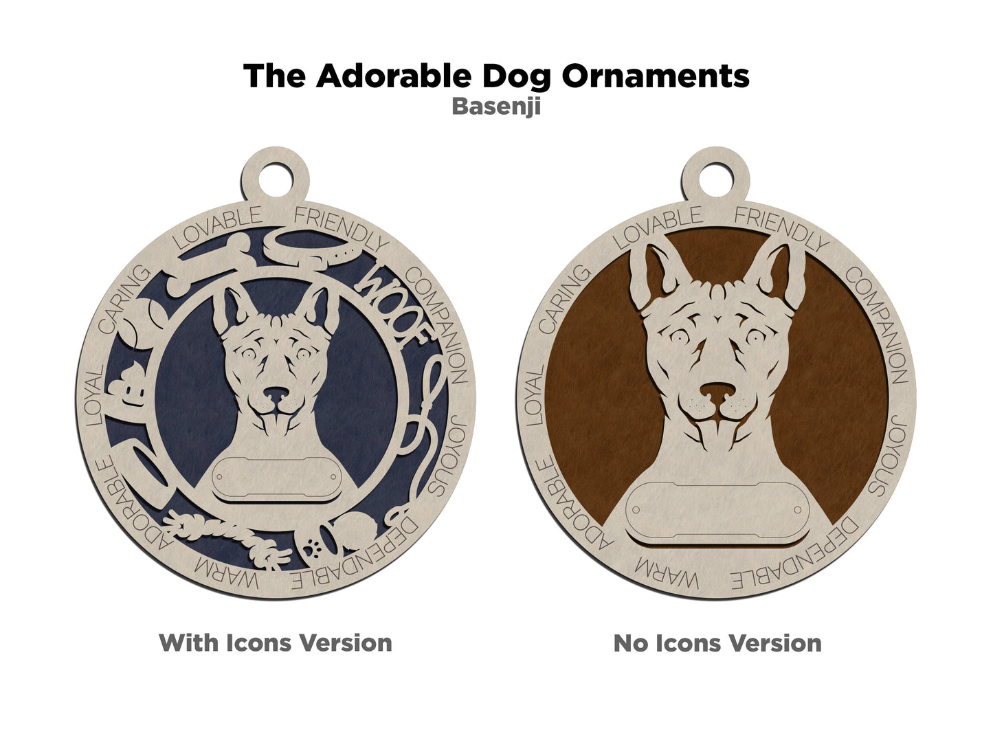 Basenji Dog Ornament