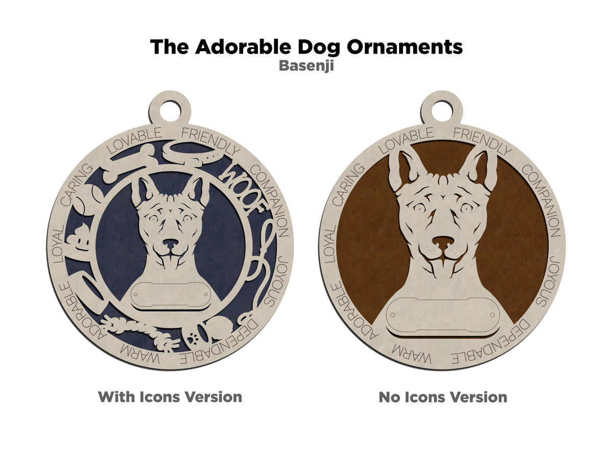 Basenji Dog Ornament (16)