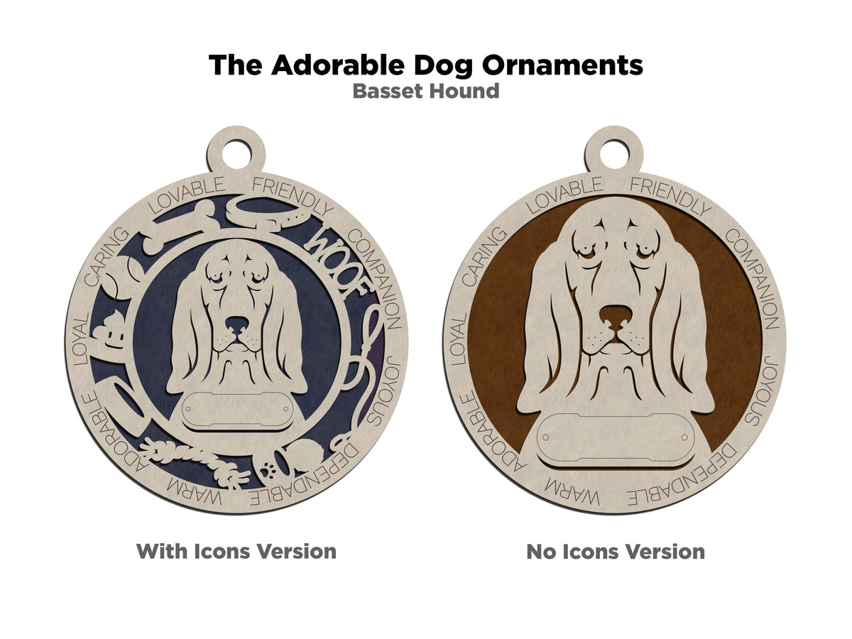 Basset Hound Dog Ornament (17)