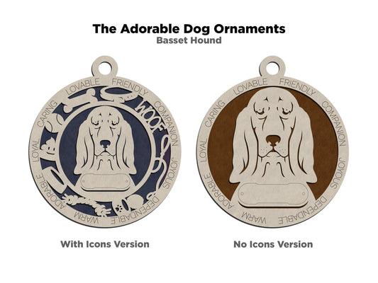 Basset Hound Dog Ornament (17)