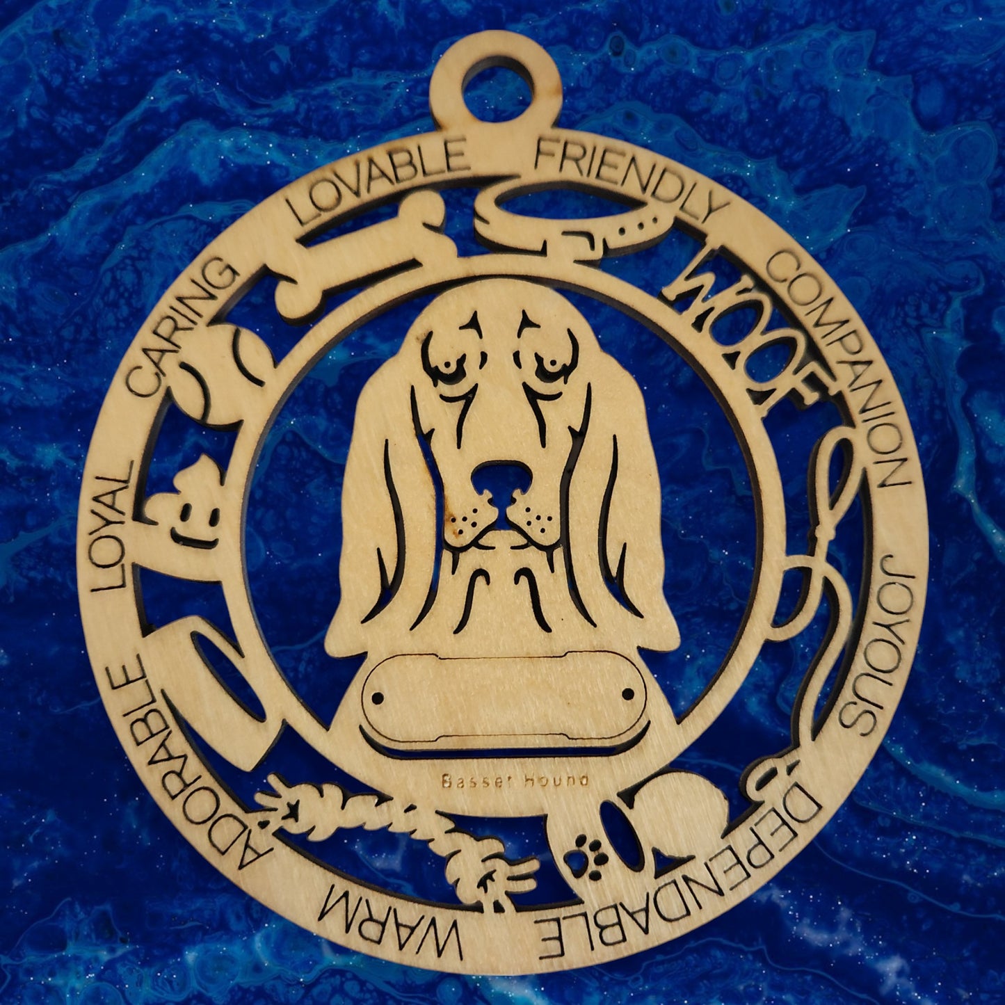 Basset Hound Dog Ornament