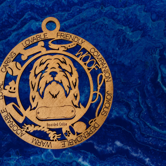 Bearded Collie Dog Ornament (19)