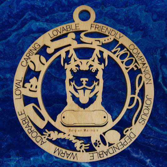 Belgian Malinois Dog Ornament