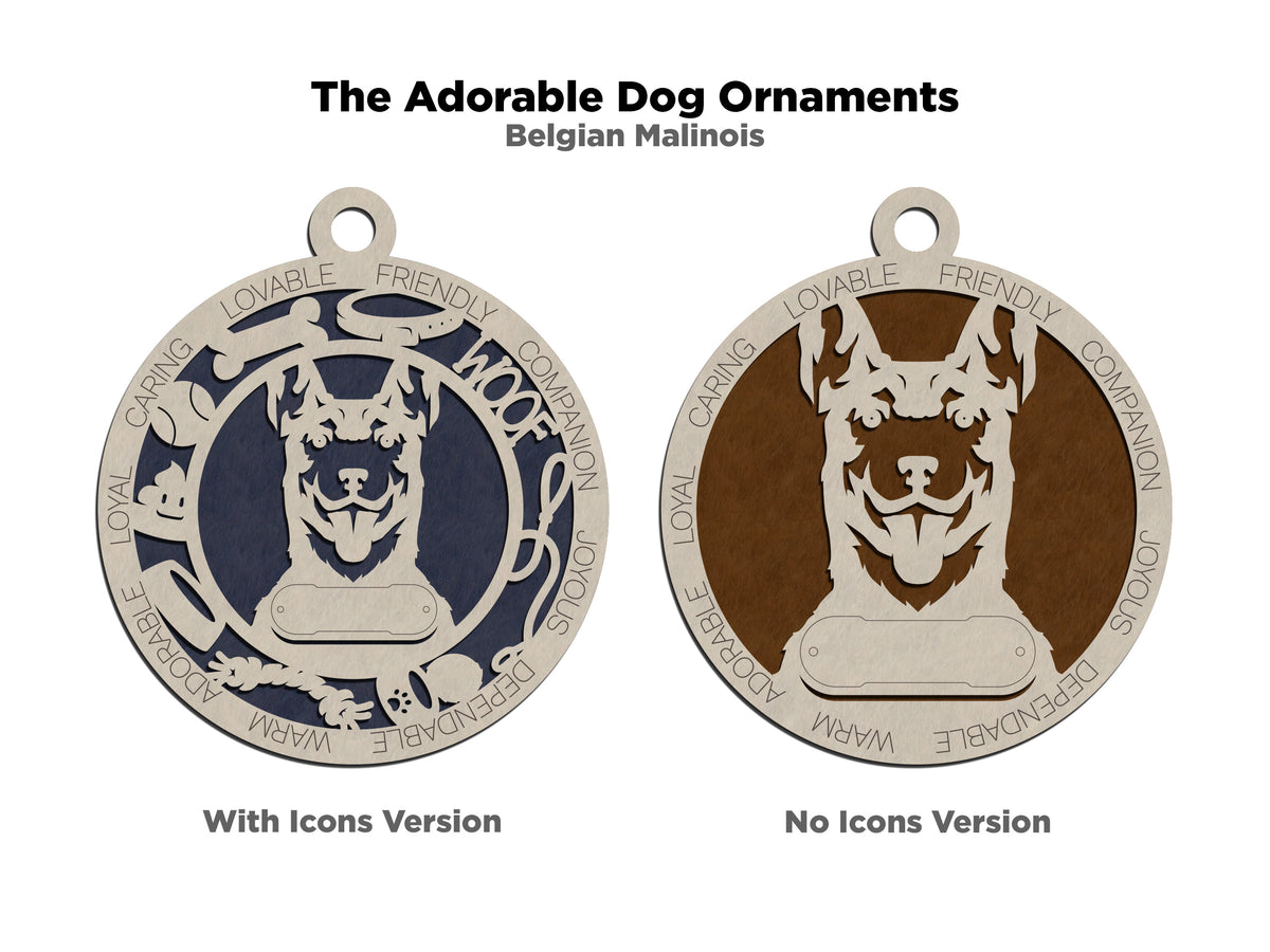 Belgian Malinois Dog Ornament (22)