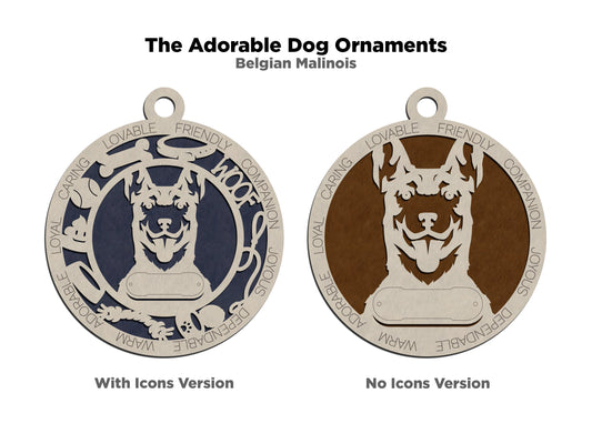 Belgian Malinois Dog Ornament (22)
