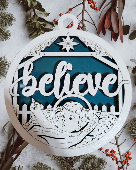 Jesus Series - Believe (Blue Background)