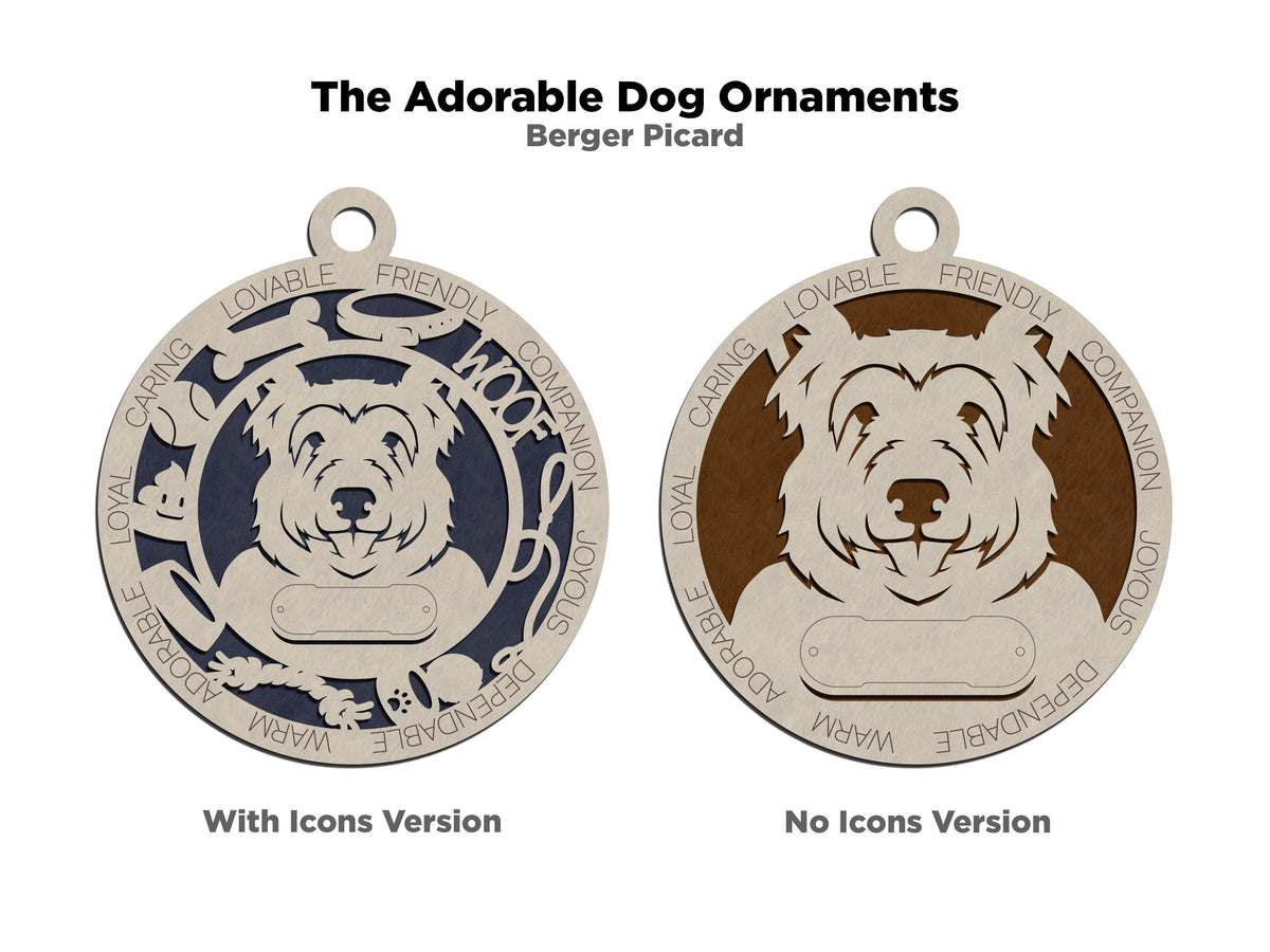 Berger Picard Dog Ornament (23)