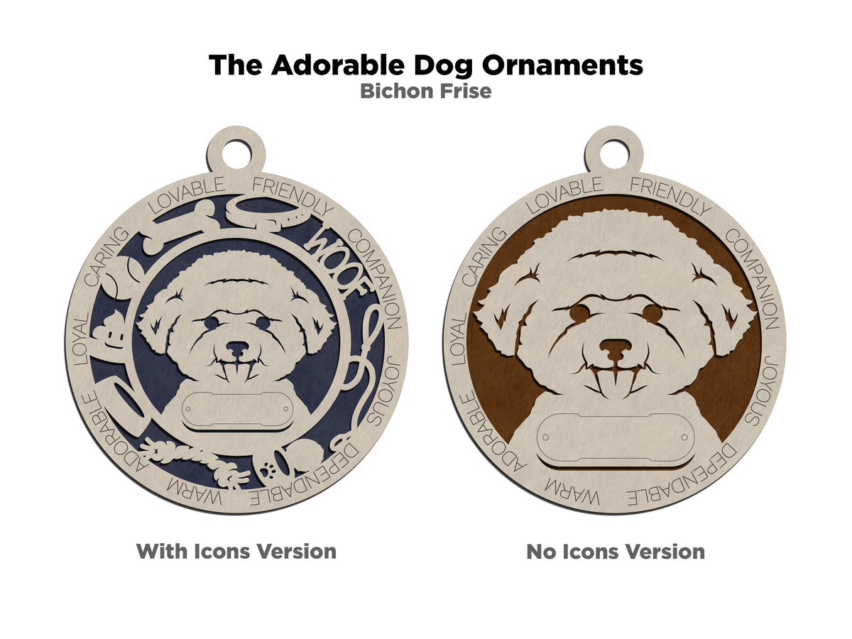 Bichon Frise Dog Ornament (26)