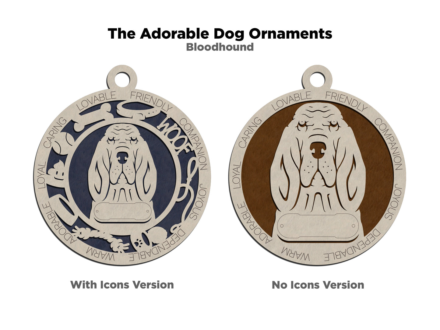 Bloodhound Dog Ornament