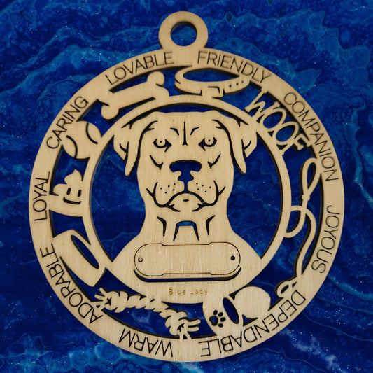 Blue Lacy Dog Ornament