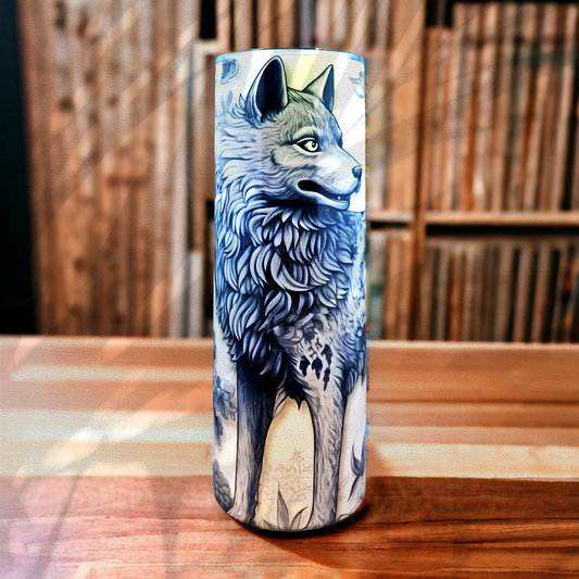 White Wolf #3, 20 Oz. Stainless-Steel Hot/Cold Tumbler