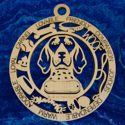 Bluetick Coonhound Dog Ornament