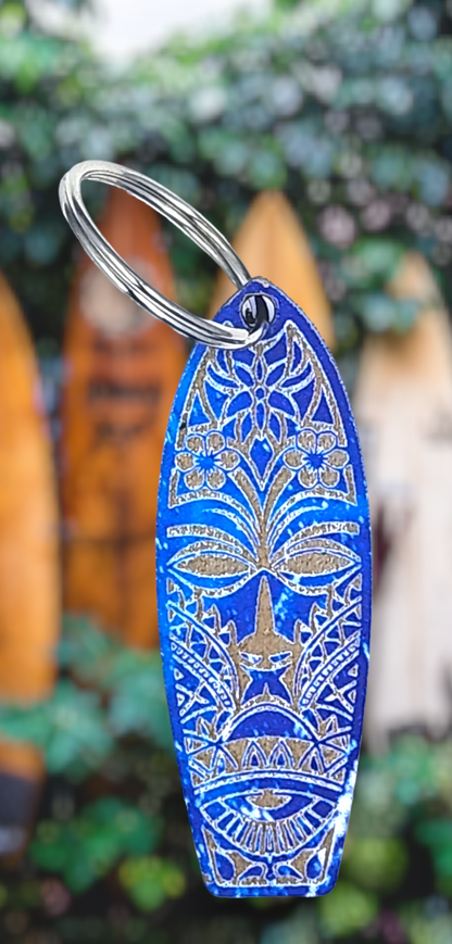 Bohemian Surfboard Keychain