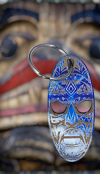 Bohemian Totem Mask Keychain