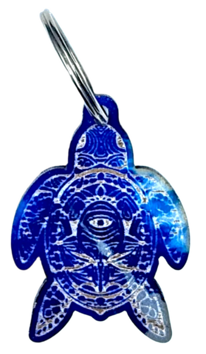 Bohemian Turtle Keychain