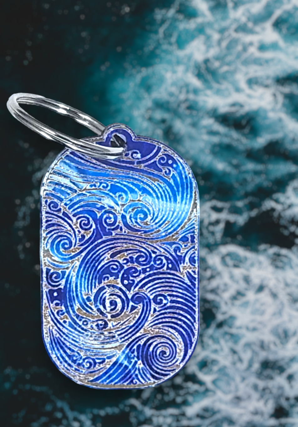 Bohemian Waves Keychain