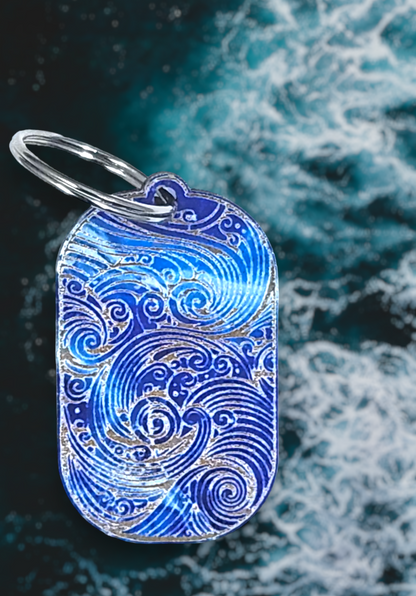 Bohemian Waves Keychain