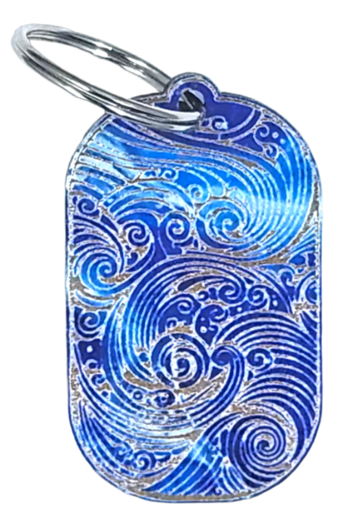 Bohemian Waves Keychain