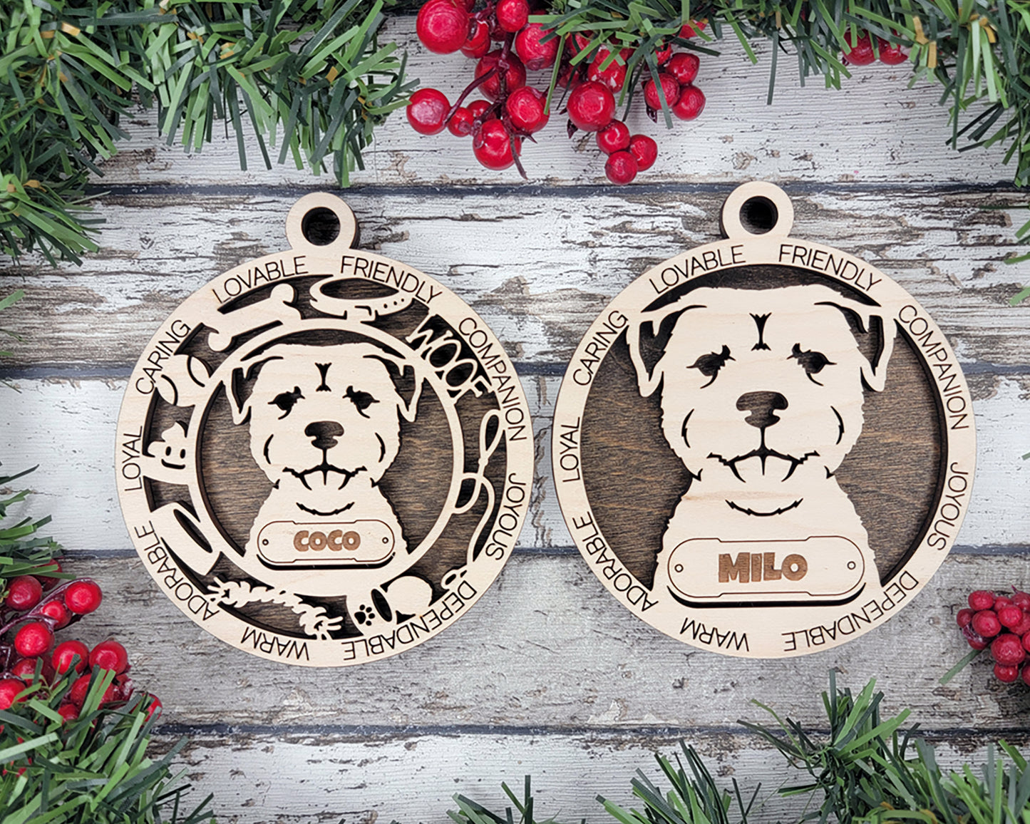 Adorable Dog Ornaments Pack 3