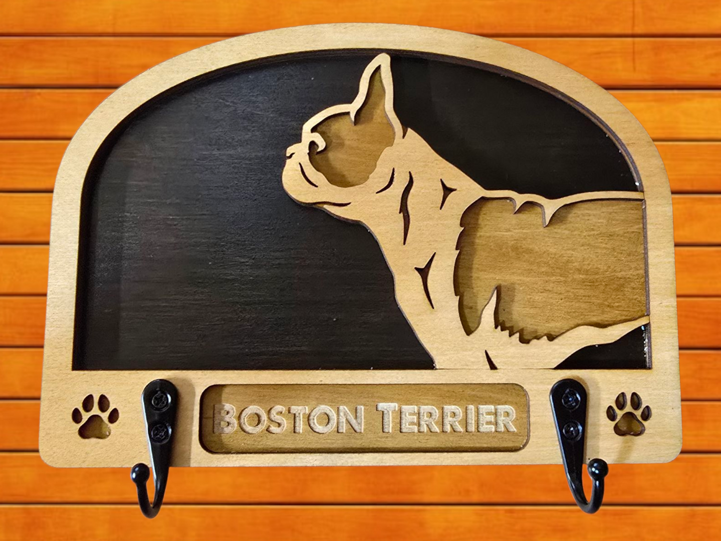 Boston Terrier Leash Holder
