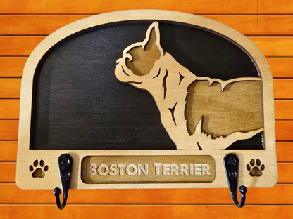 Boston Terrier Leash Holder