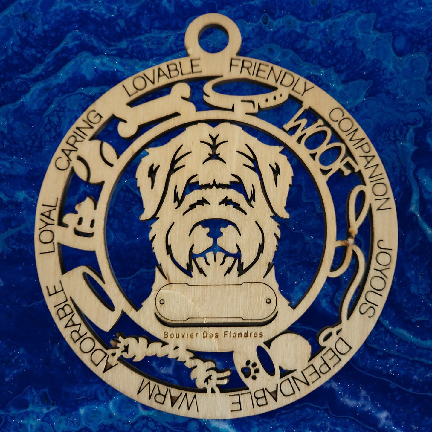 Bouvier Des Flandres Dog Ornament