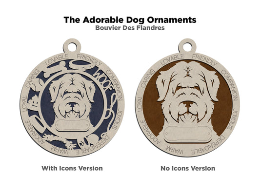 Bouvier Des Flandres Dog Ornament (36)