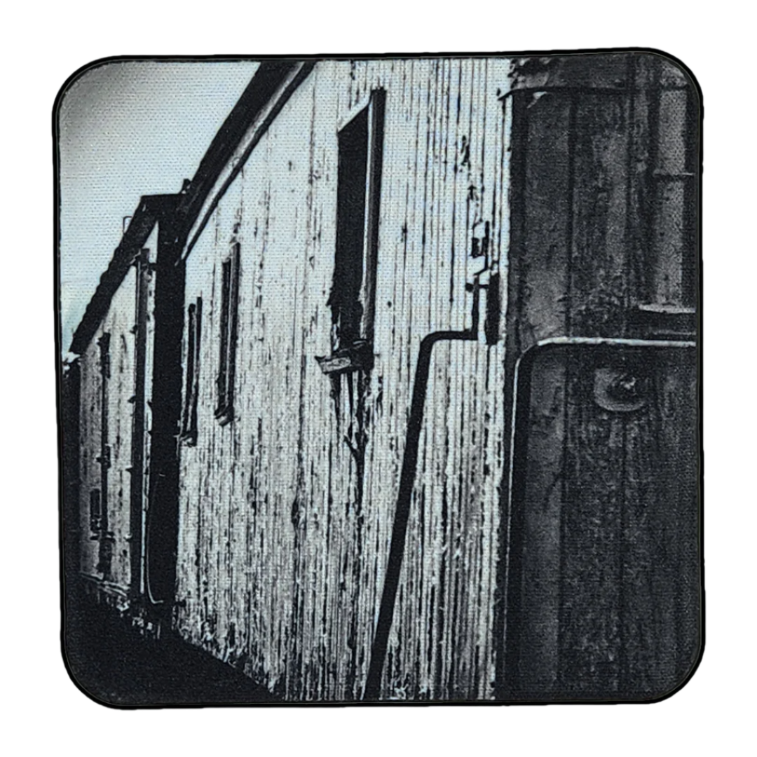 Train Box Car, Neoprene Square Cup Coaster