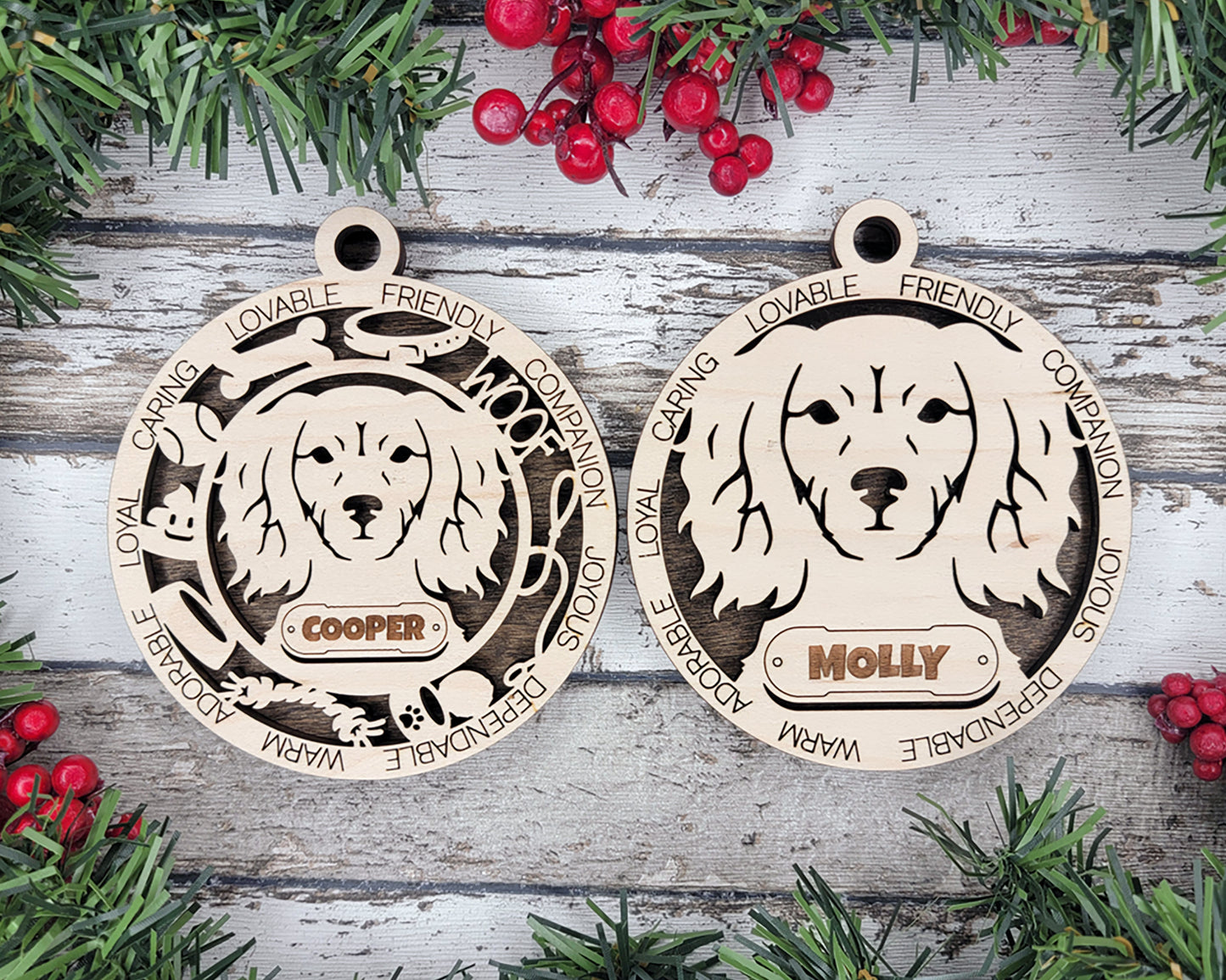 Adorable Dog Ornaments Pack 3