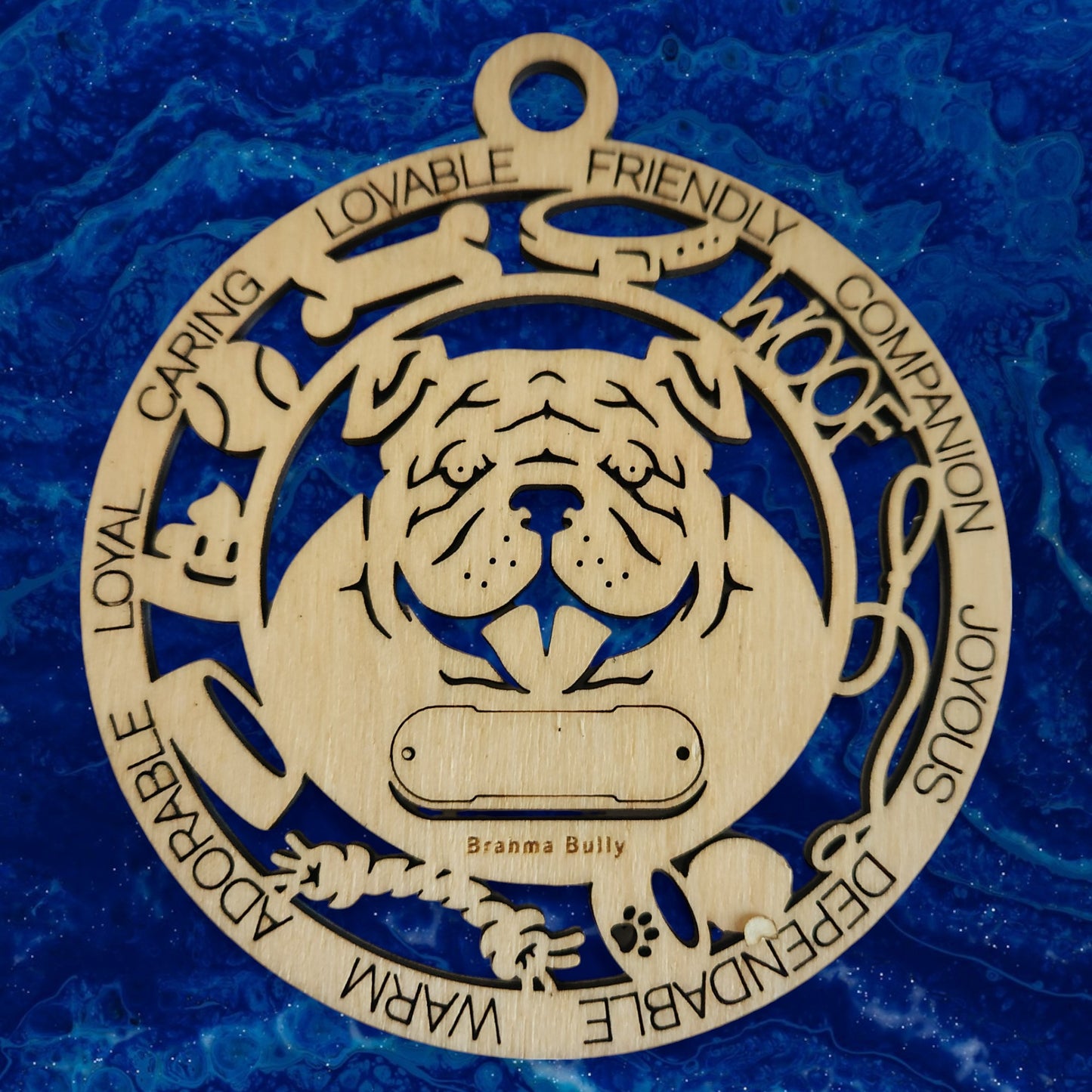 Brahma Bully Dog Ornament