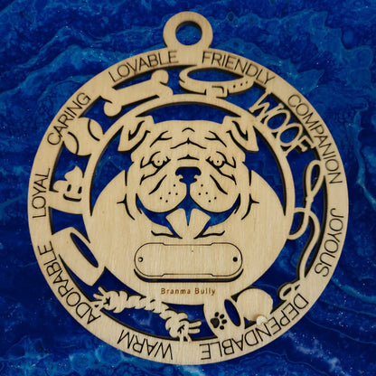Brahma Bully Dog Ornament