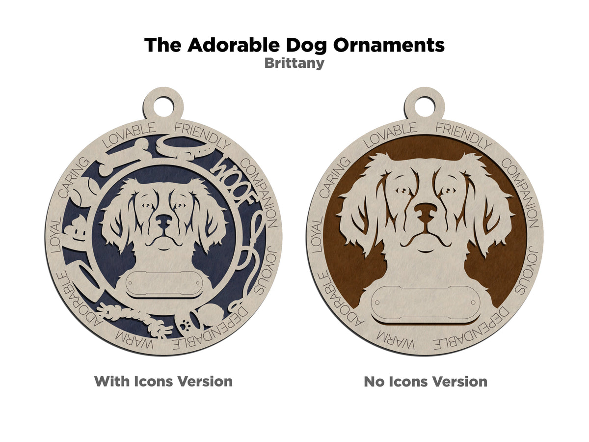 Brittany Dog Ornament (40)