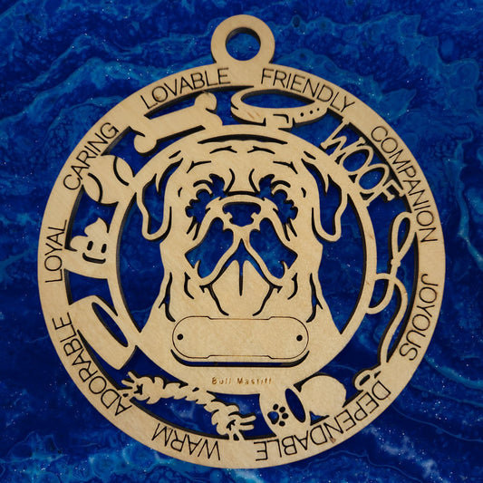 Bull Mastiff Dog Ornament
