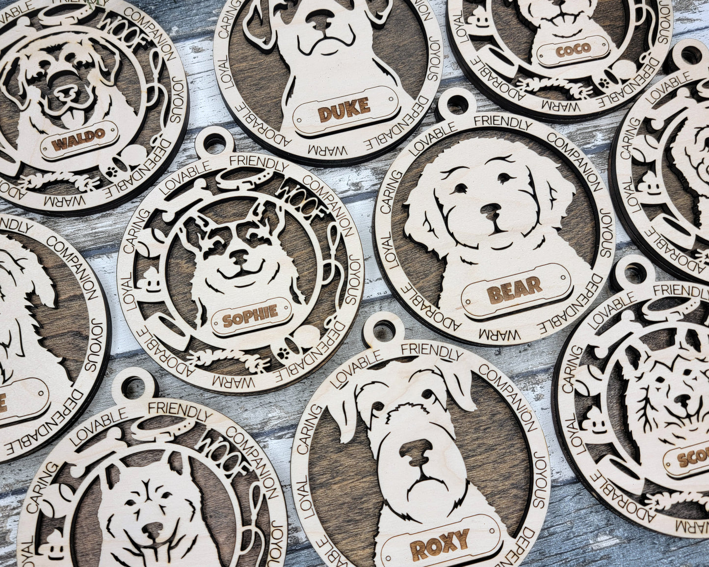 Adorable Dog Ornaments Pack 3