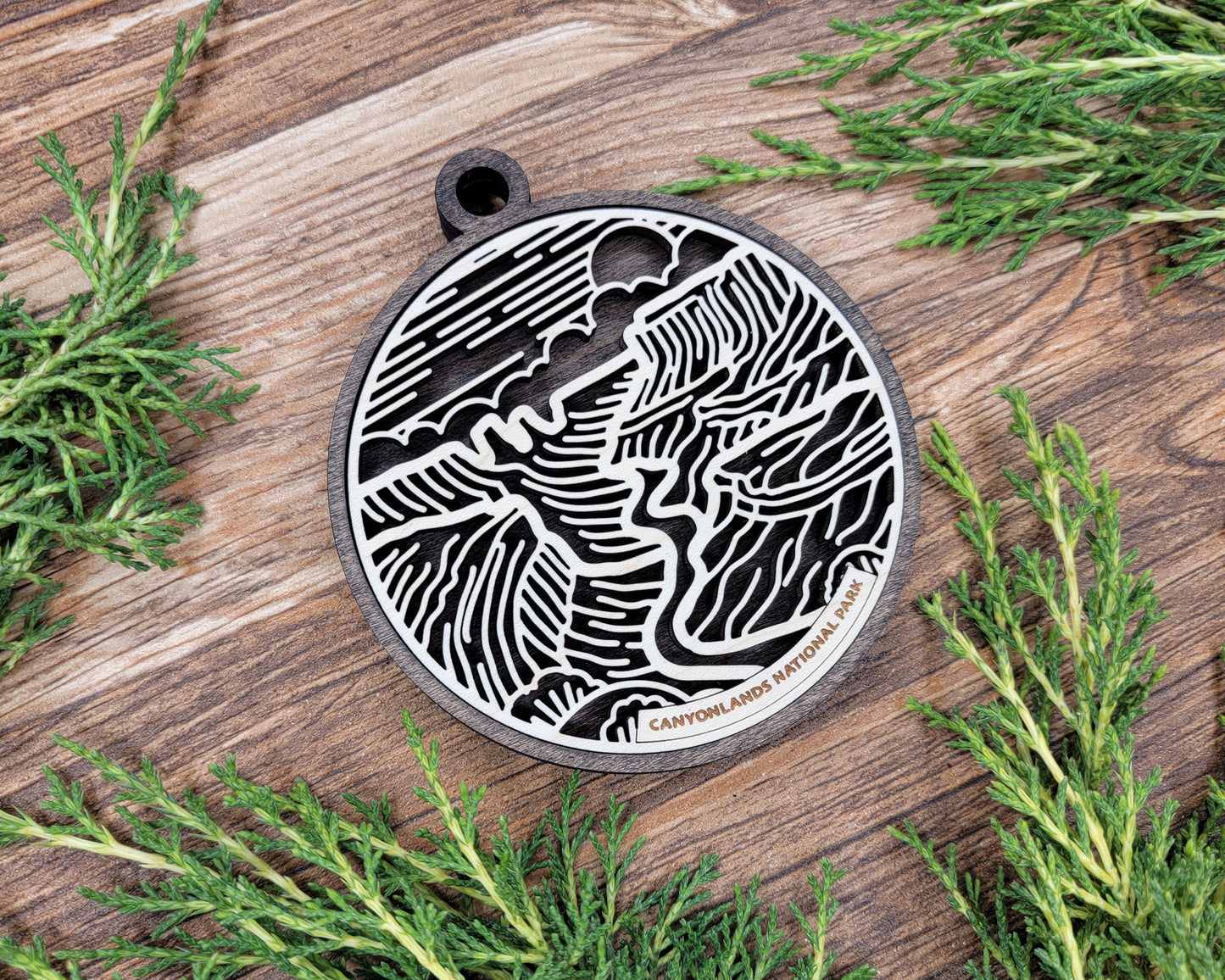 Canyonlands National Park Line Art Ornament