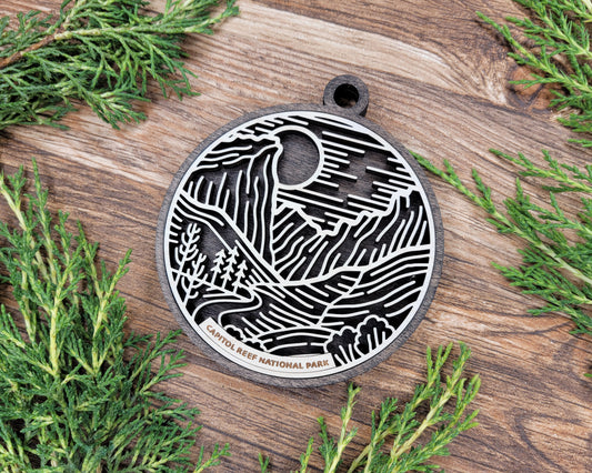Capitol Reef National Park Line Art Ornament