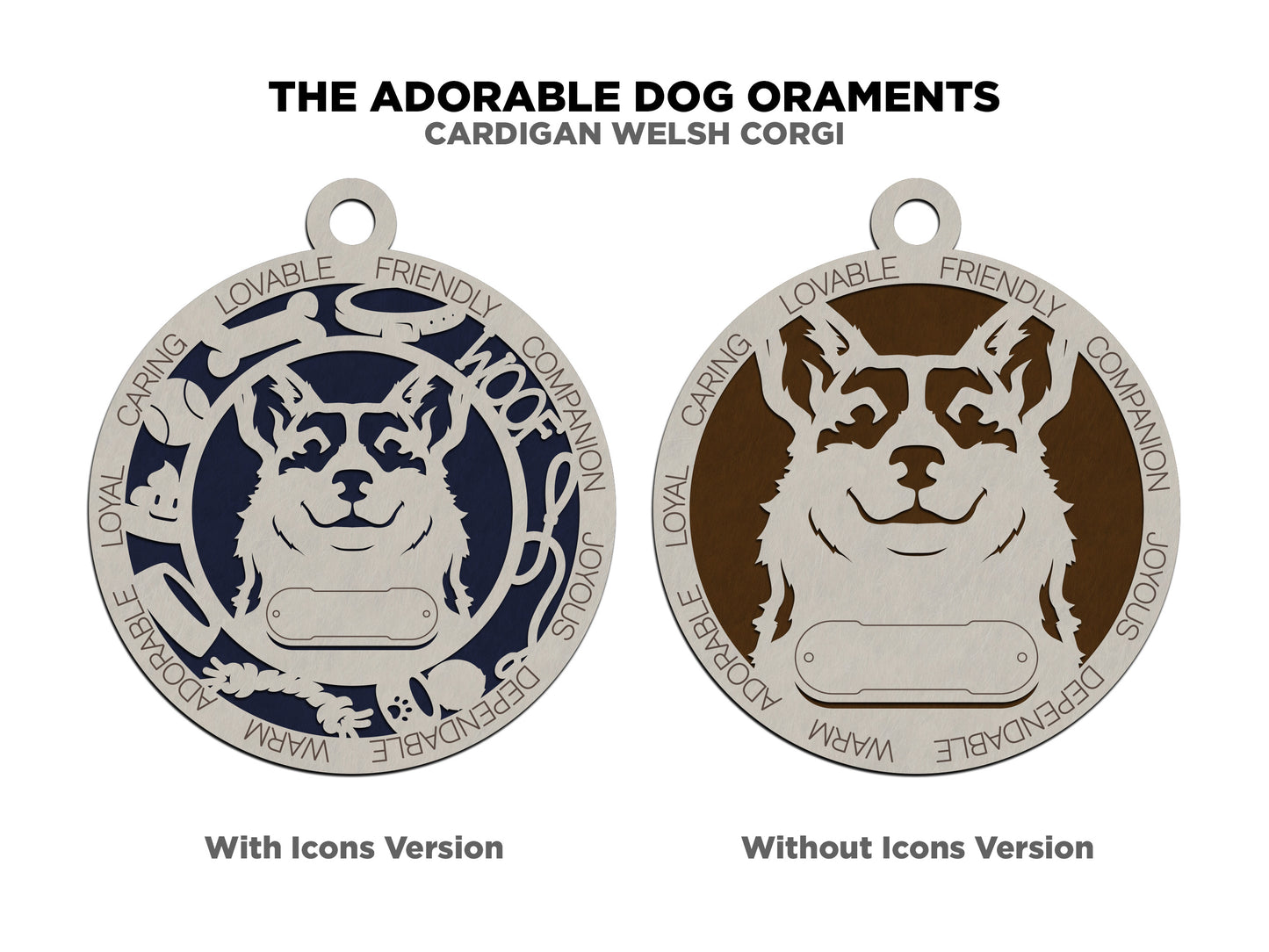 Cardigan Welsh Corgi Dog Ornament