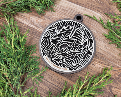Carlsbad National Park Line Art Ornament