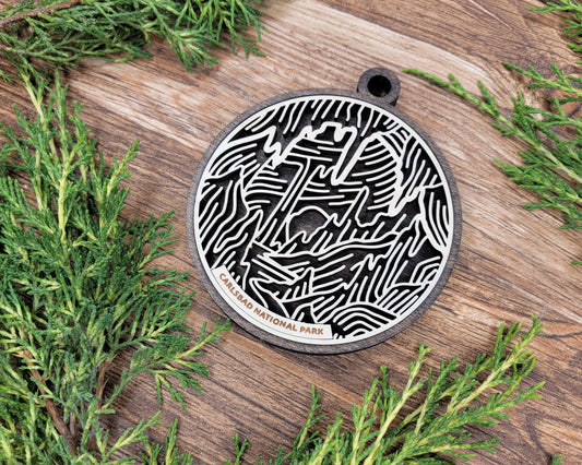 Carlsbad National Park Line Art Ornament